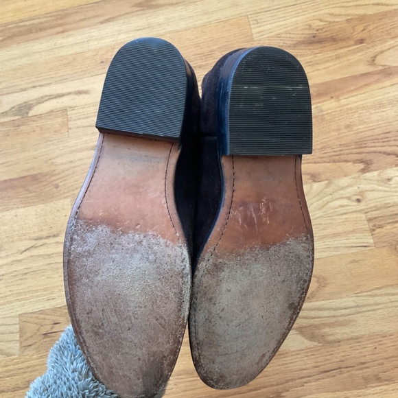 Frye Women’s Size 6.5 Bari Boots- Tall Slouchy Brown Suede Leather - Picture 3 of 14